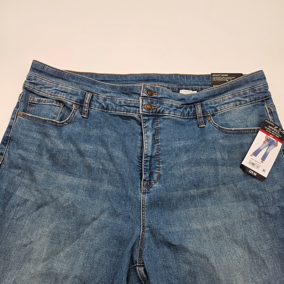 SOFIA JEANS MARISOL CURVY BOOTCUT SUPER HIGH RISE 20W Denim Blue - Picture 3 of 8